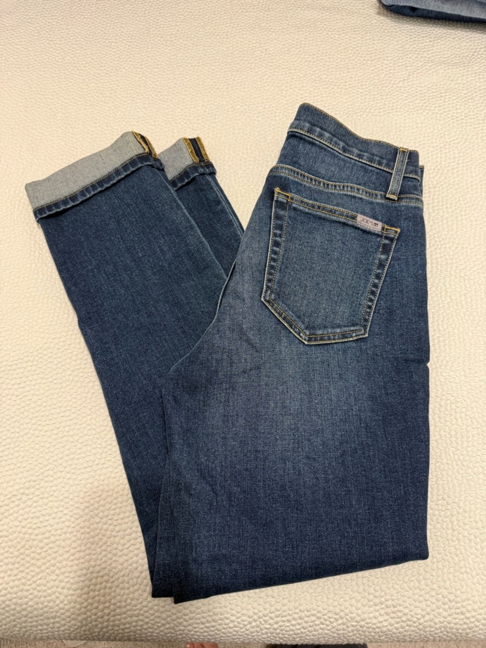 Joes Jeand Dark Wash Blue Jeans - Classic Pocket Detail